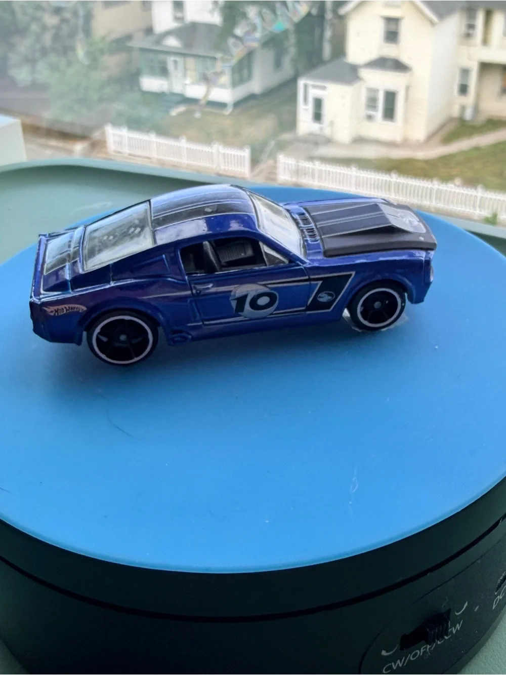 Hot Wheels bright blue